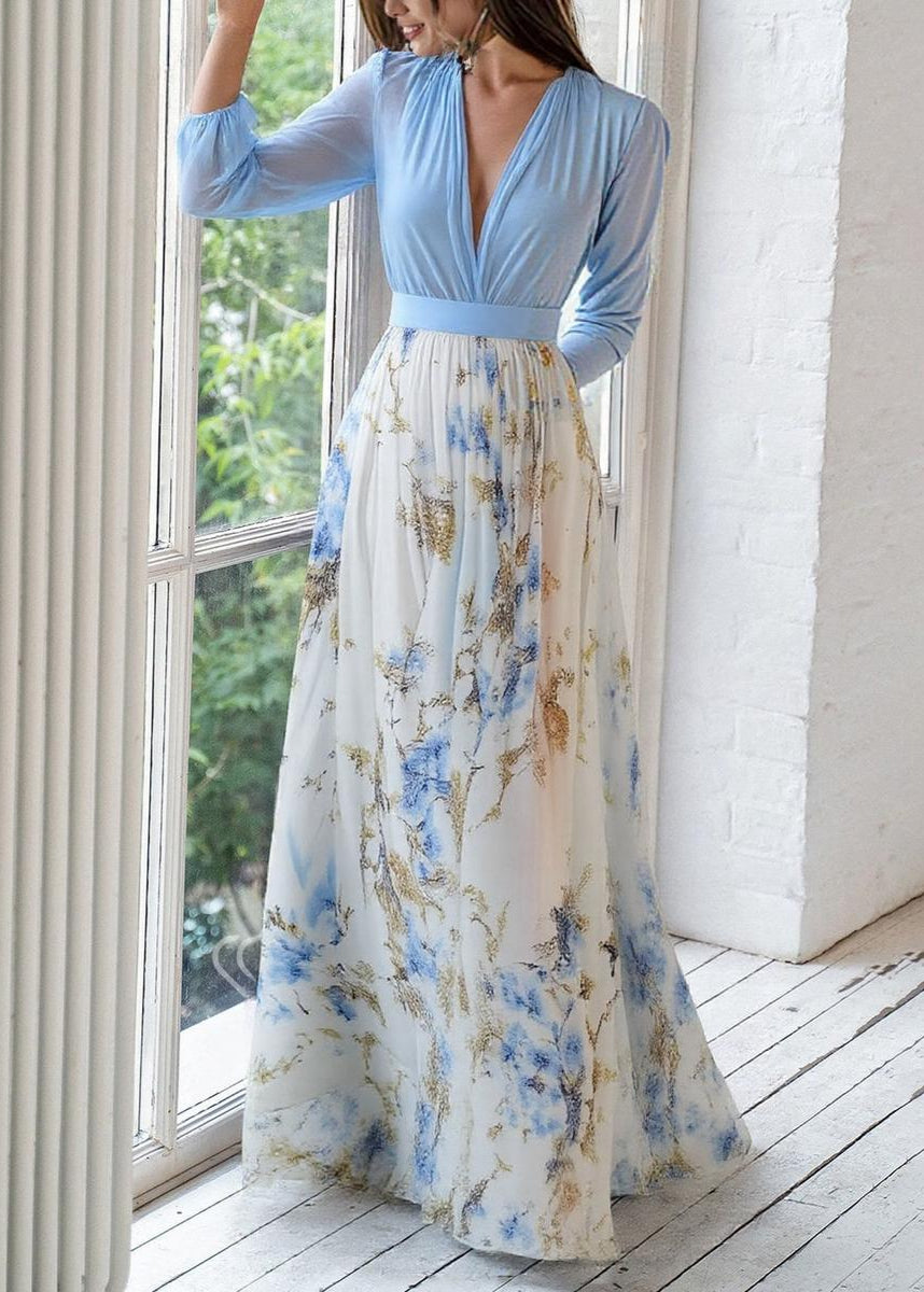Spring Floral Maxi Dress