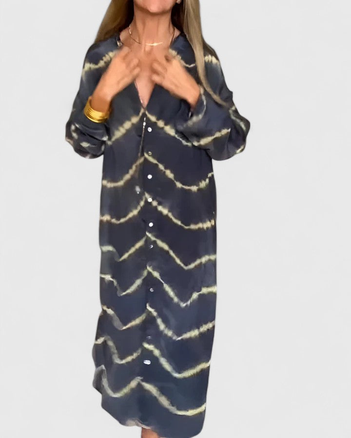 Spring Tie-Dye Midi Dress