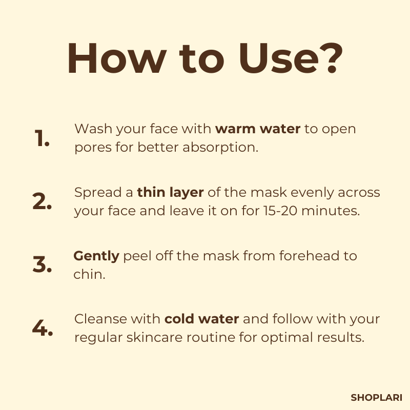 Black Tea Face Mask | Deep Pore Cleansing | Antioxidant Care | PureGlow Black Tea Mask