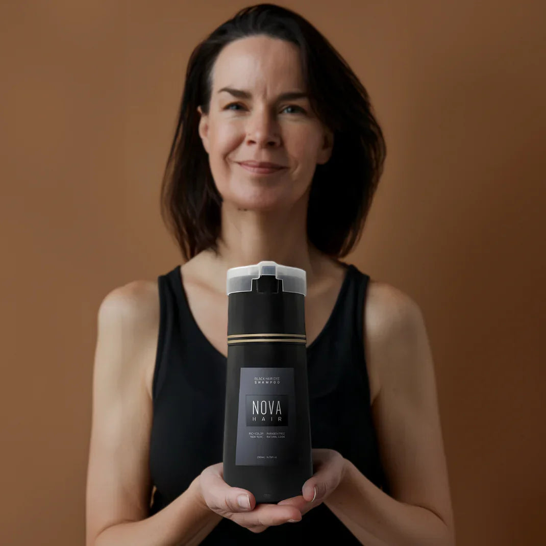 Instant Dye Shampoo | Gray Hair Coverage | NovaHair