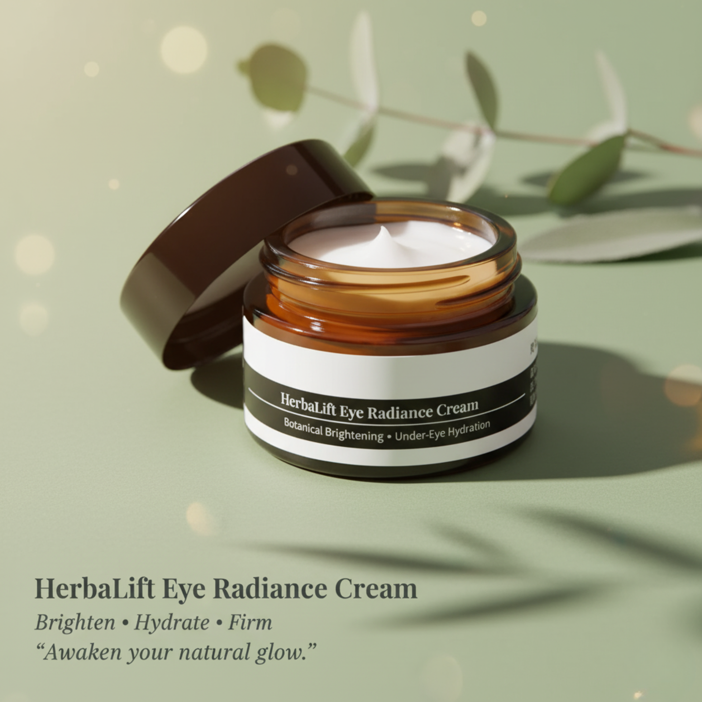 Under Eye Cream | Brightening & De-Puffing | Hydrating Firm Care | HerbaLift
