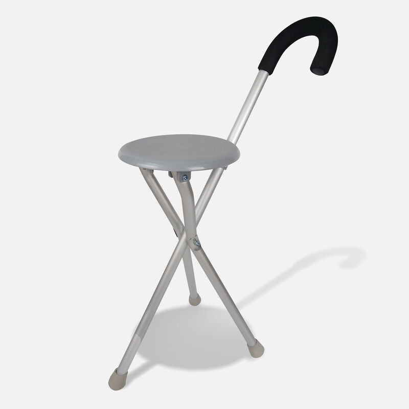 Walking Stick with Seat | Foldable Design | 120 kg Load Capacity | Non-Slip Base | Radianta