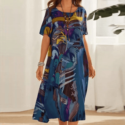 Hanna | Women’s Printed Midi Dress