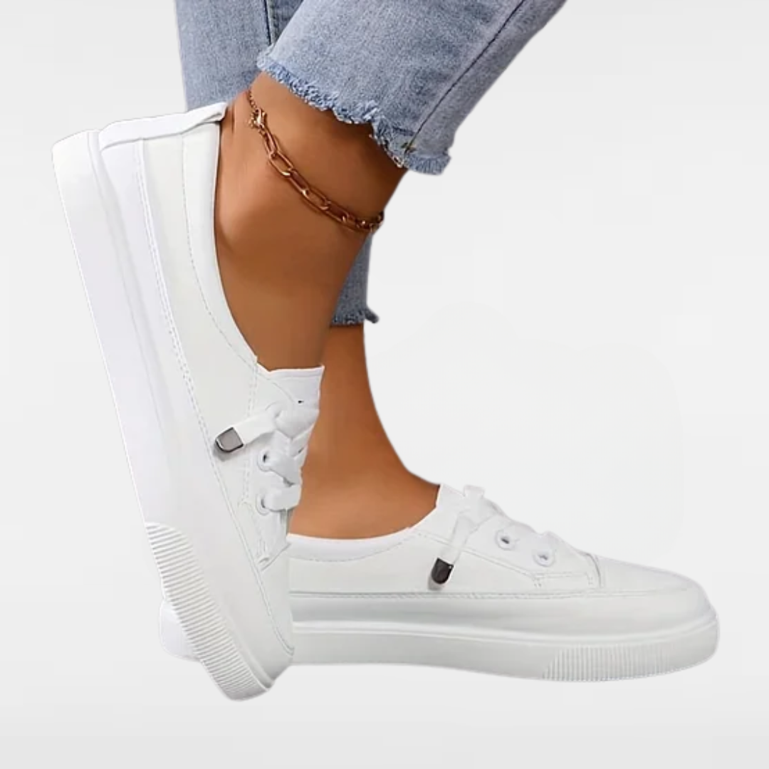 Women’s Orthopedic Lace-Up Walking Sneakers for Support