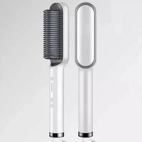 Heated Hair Straightening Brush Comb with Ionic Anti-Scald Technology