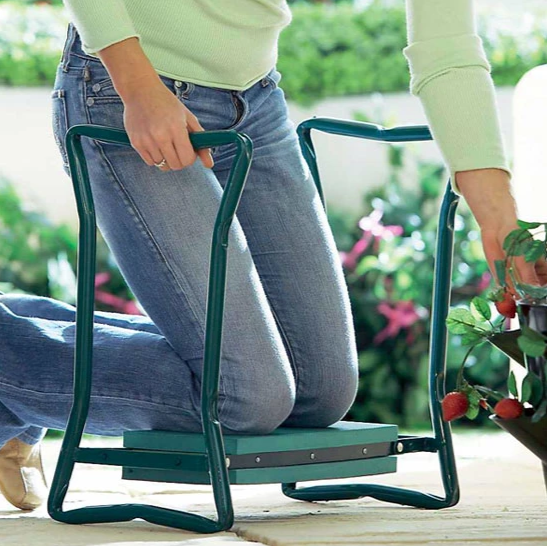 Foldable Garden Kneeler and Bench with Side Pockets