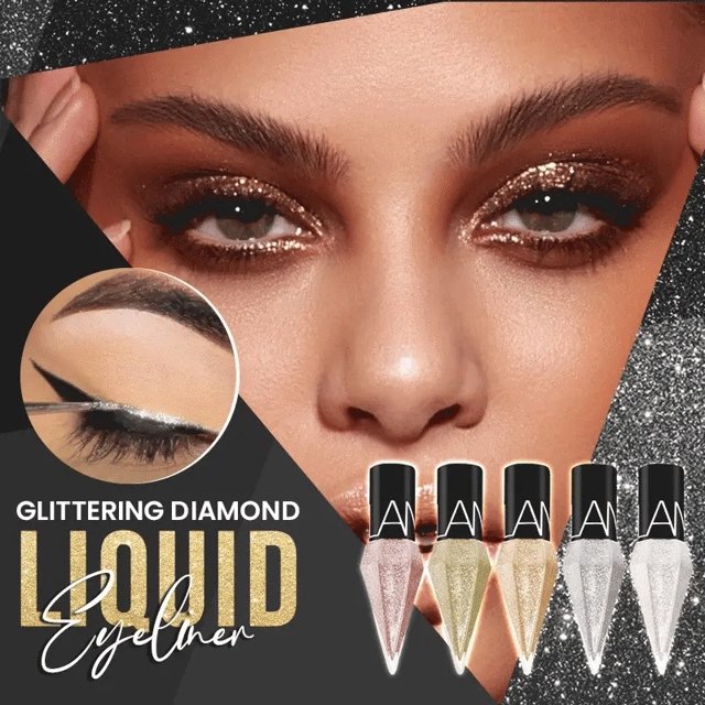Liquid Eyeliner with Pearl Shimmer – Waterproof Smudge-Proof Eye Makeup