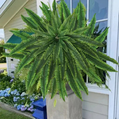GreenGlow™ – Realistic Artificial Boston Fern for Decorative Green Interior Design [50% Off]