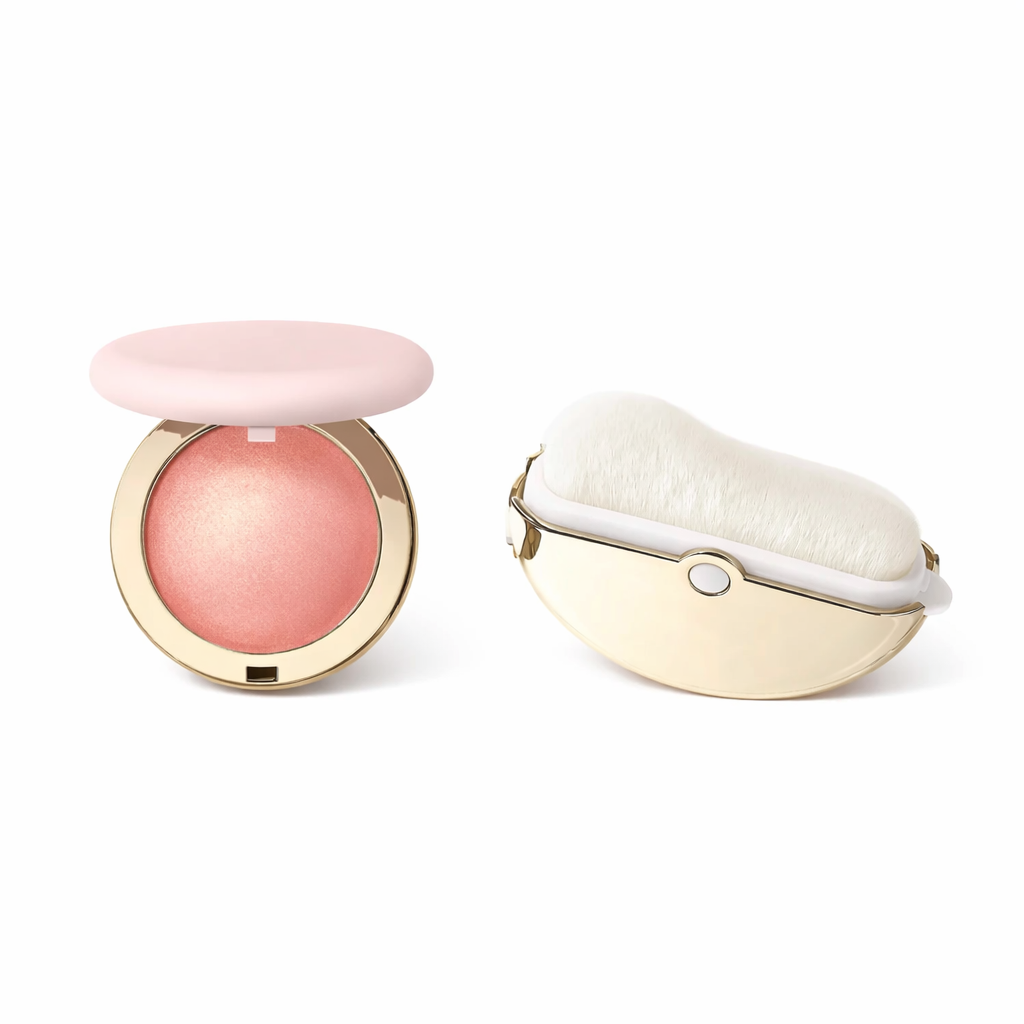 2-in-1 Blush & Highlighter Powder with Hyaluronic Acid & Mirror