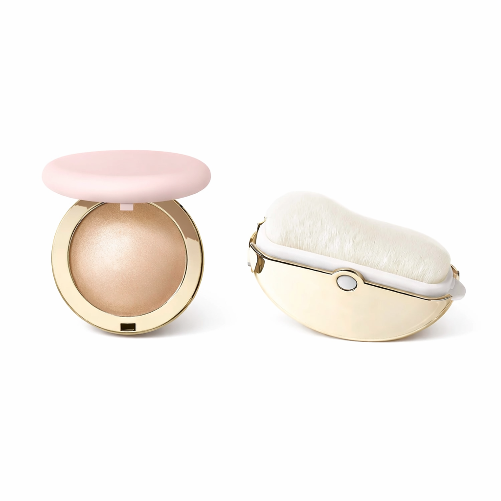 2-in-1 Blush & Highlighter Powder with Hyaluronic Acid & Mirror