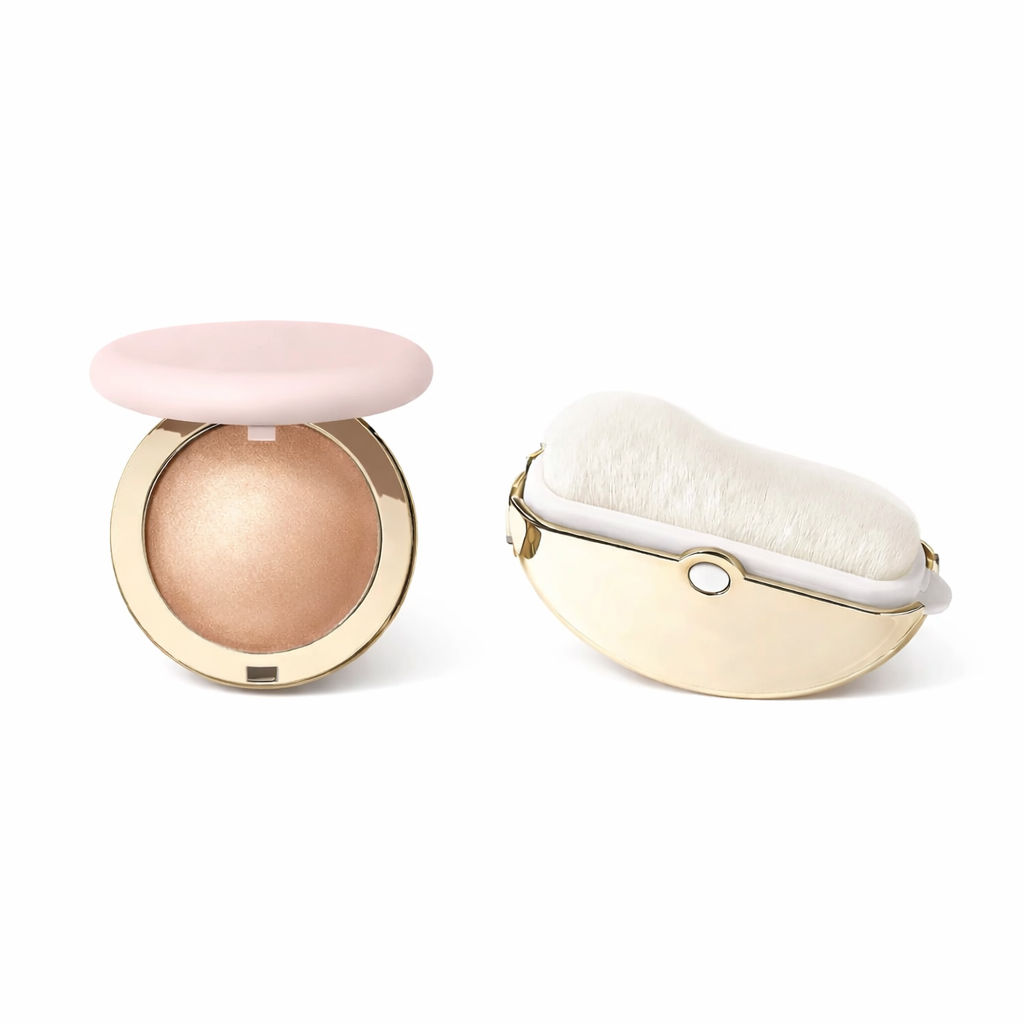 2-in-1 Blush & Highlighter Powder with Hyaluronic Acid & Mirror