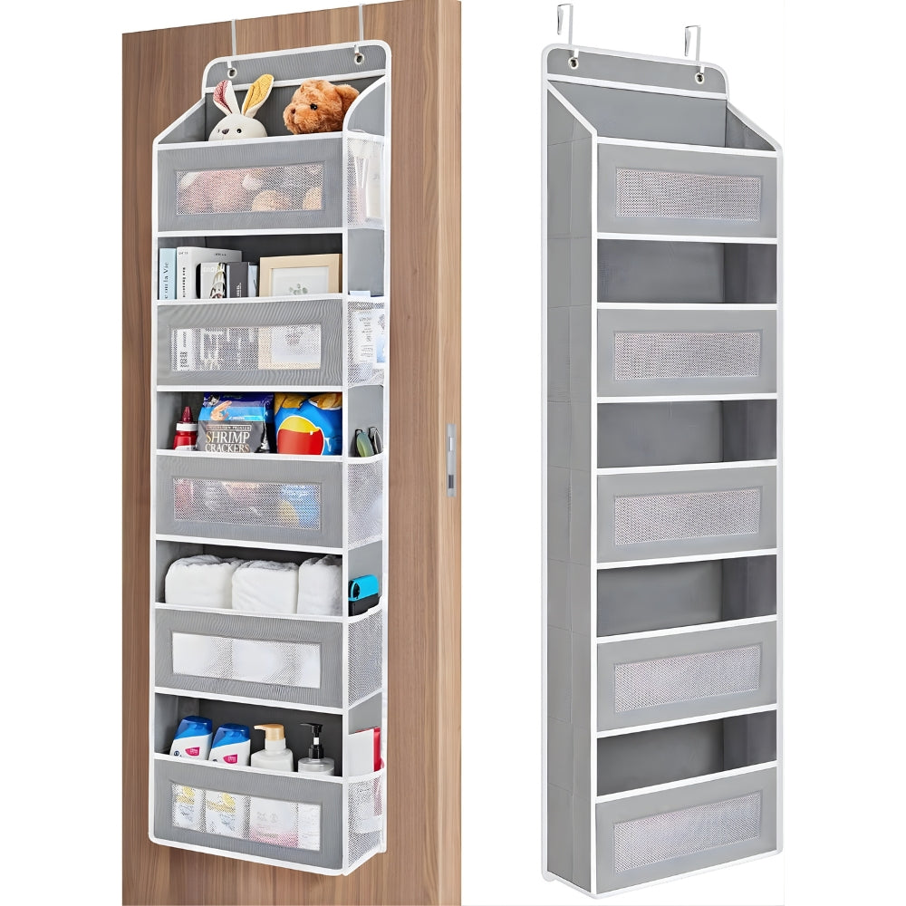 Over the Door Hanging Organizer – No Drill Storage with Multiple Pockets