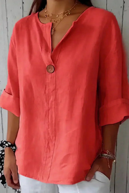 Women’s Relaxed Button-Detail Blouse