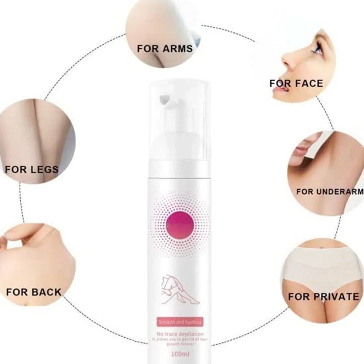 Gentle Hair Removal Spray with Beeswax for Smooth Skin