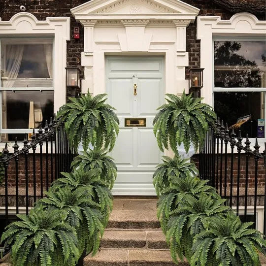 GreenGlow™ – Realistic Artificial Boston Fern for Decorative Green Interior Design [50% Off]