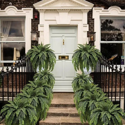 GreenGlow™ – Realistic Artificial Boston Fern for Decorative Green Interior Design [50% Off]
