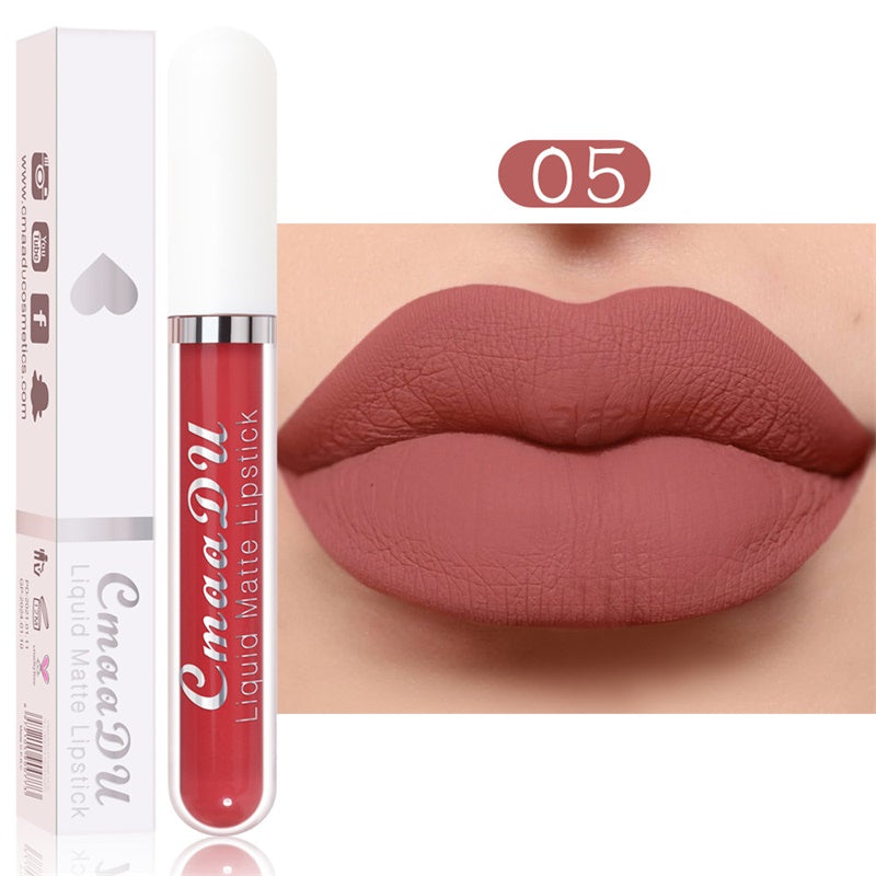 Long-Lasting Matte Lipstick Set – 18 Waterproof Shades with Vitamin E