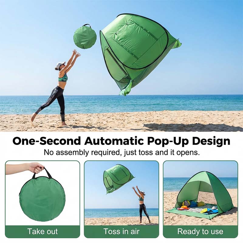 Pop-Up Beach Tent with UV Protection – Instant Shade Shelter