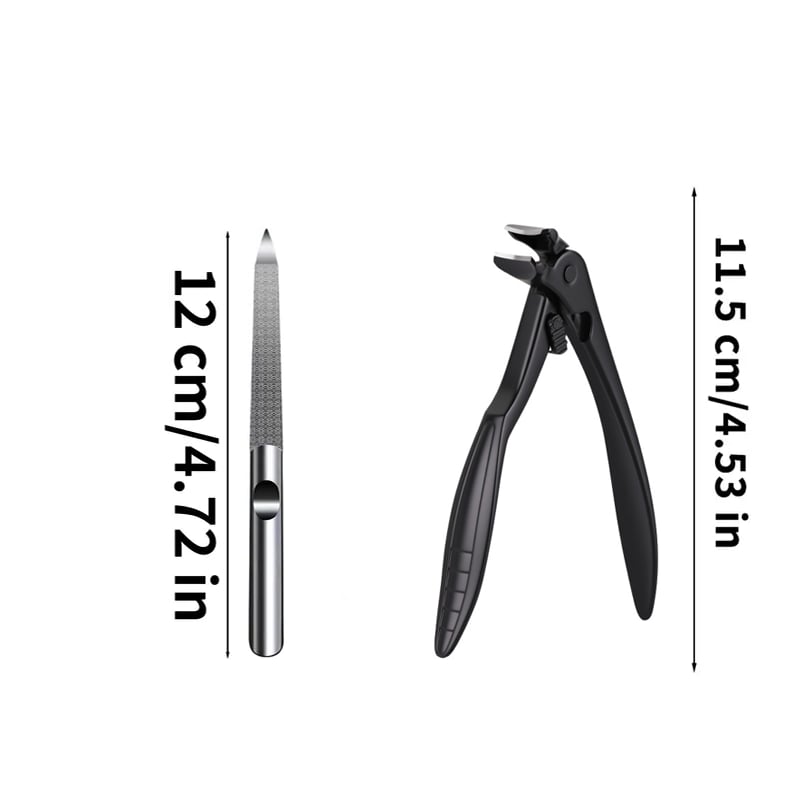 Stainless Steel Nail Clipper with Long Handle for Thick Nails