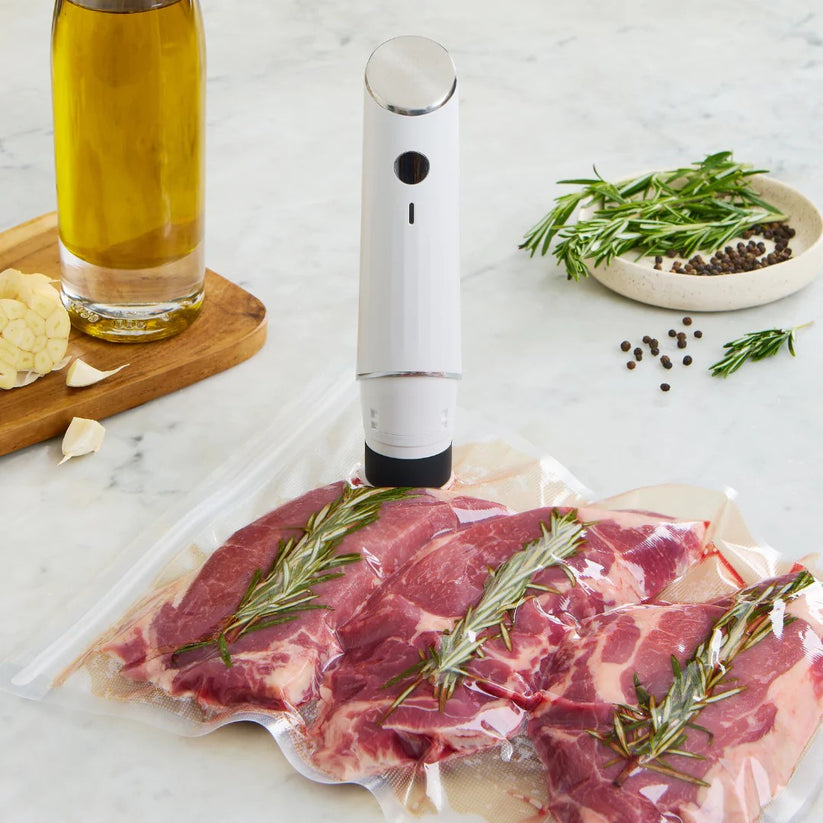 Compact Vacuum Sealer with One-Button Operation for Meal Prep