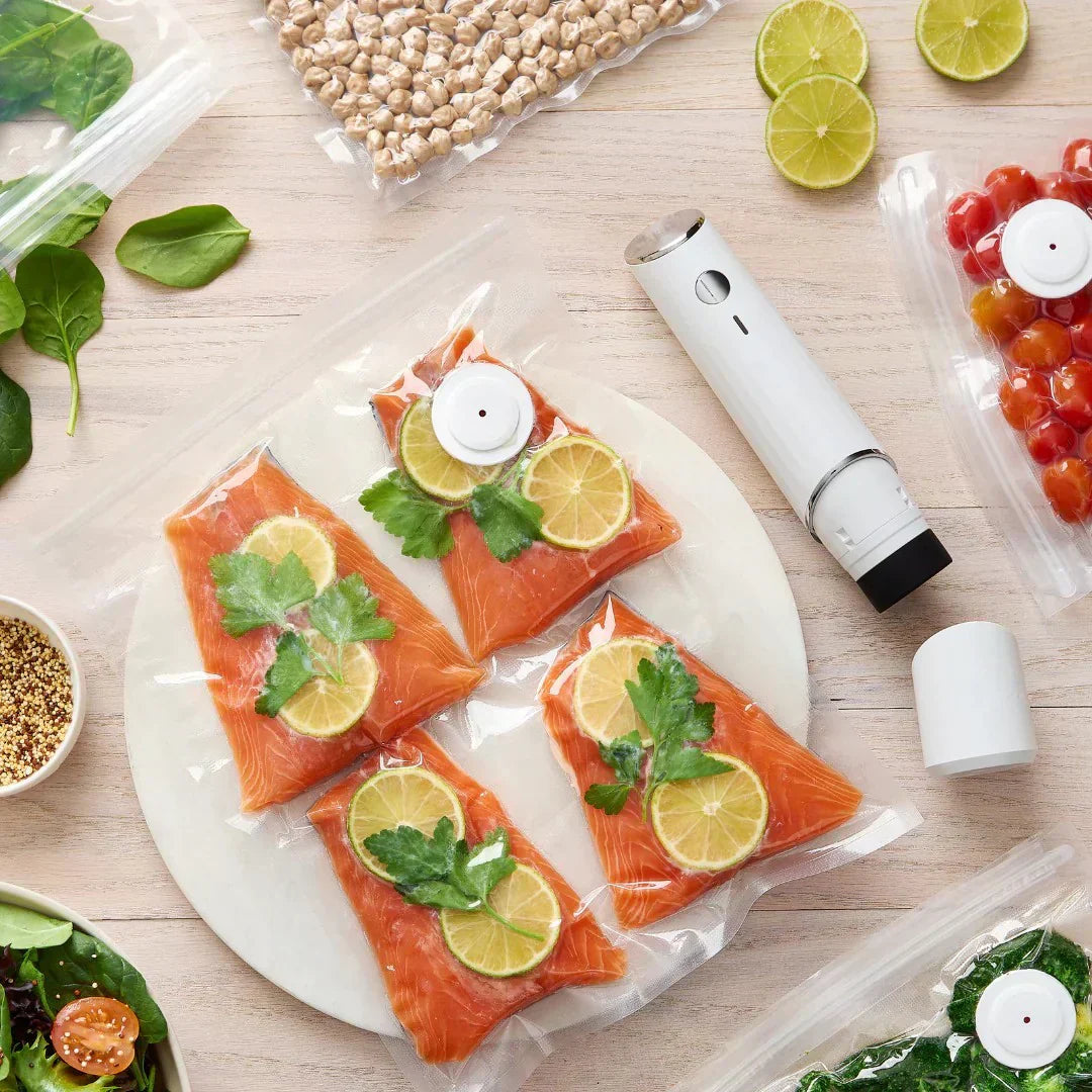 Compact Vacuum Sealer with One-Button Operation for Meal Prep