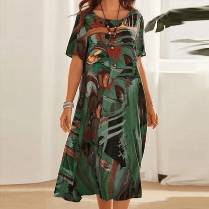 Hanna | Women’s Printed Midi Dress