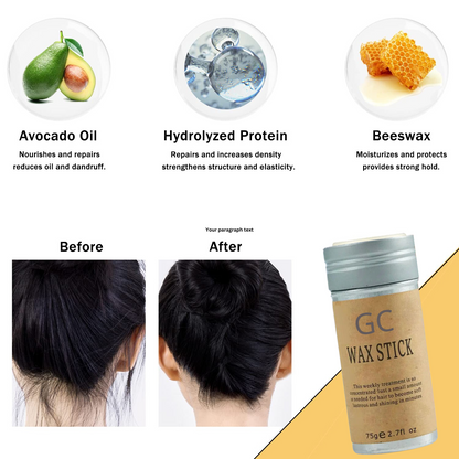 1+1 FREE | Hair Wax Stick™ — Effortless All-Day Style with Natural, Frizz-Free Confidence