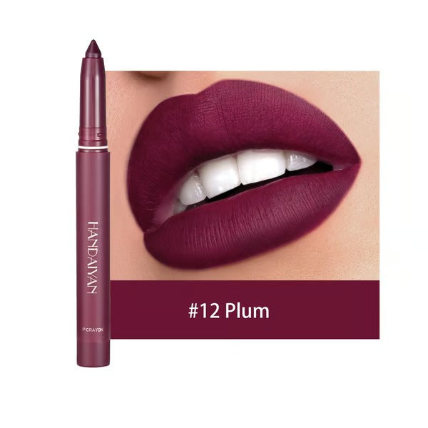 Hydrating Matte Lip Liner Pencil with Twist-Up Tip – Long-Lasting 2-in-1