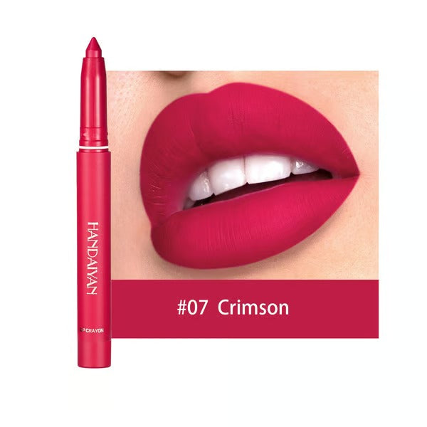 Hydrating Matte Lip Liner Pencil with Twist-Up Tip – Long-Lasting 2-in-1