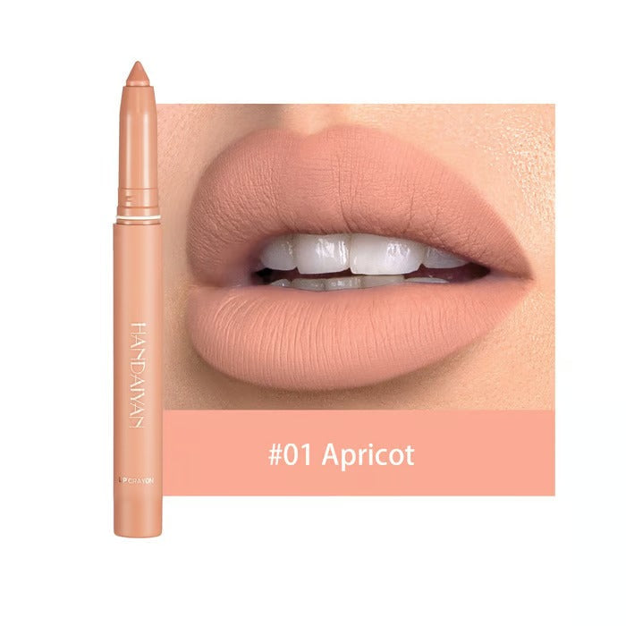 Hydrating Matte Lip Liner Pencil with Twist-Up Tip – Long-Lasting 2-in-1