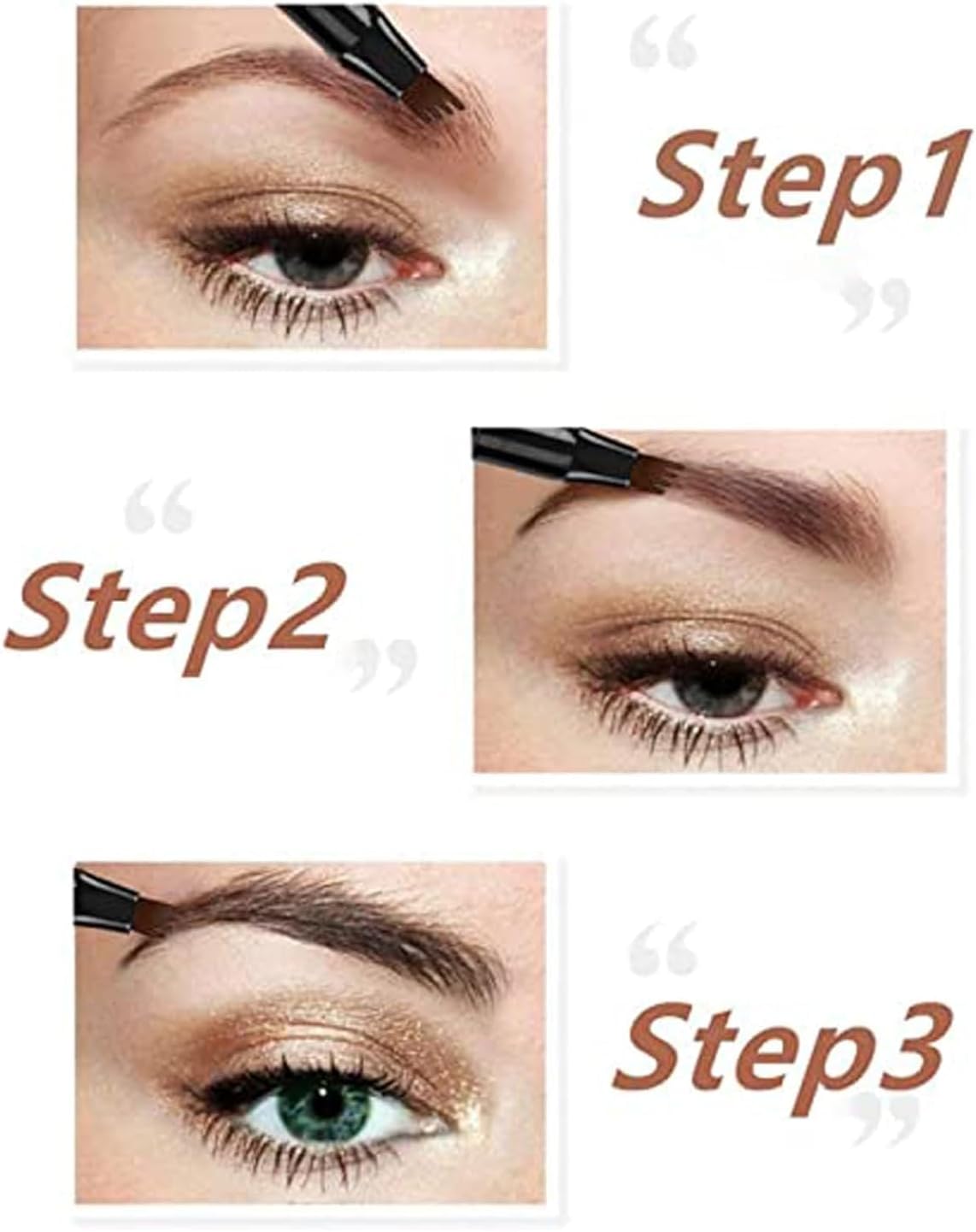 4-Tip Eyebrow Pencil for Natural Hair-Like Strokes – Waterproof
