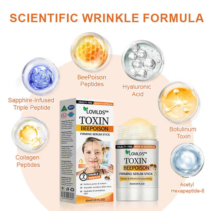 Bee Venom Firming Serum Stick with Hyaluronic Acid & Peptides