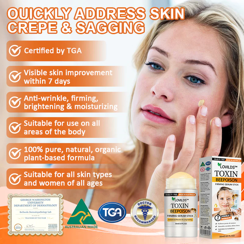 1+1 Free | LOVILDS™ Botulinum Toxin Honey Gift Tightening Serum Stick – Transform Your Skin in Just 7 Days with Firmness and Youthful Radiance