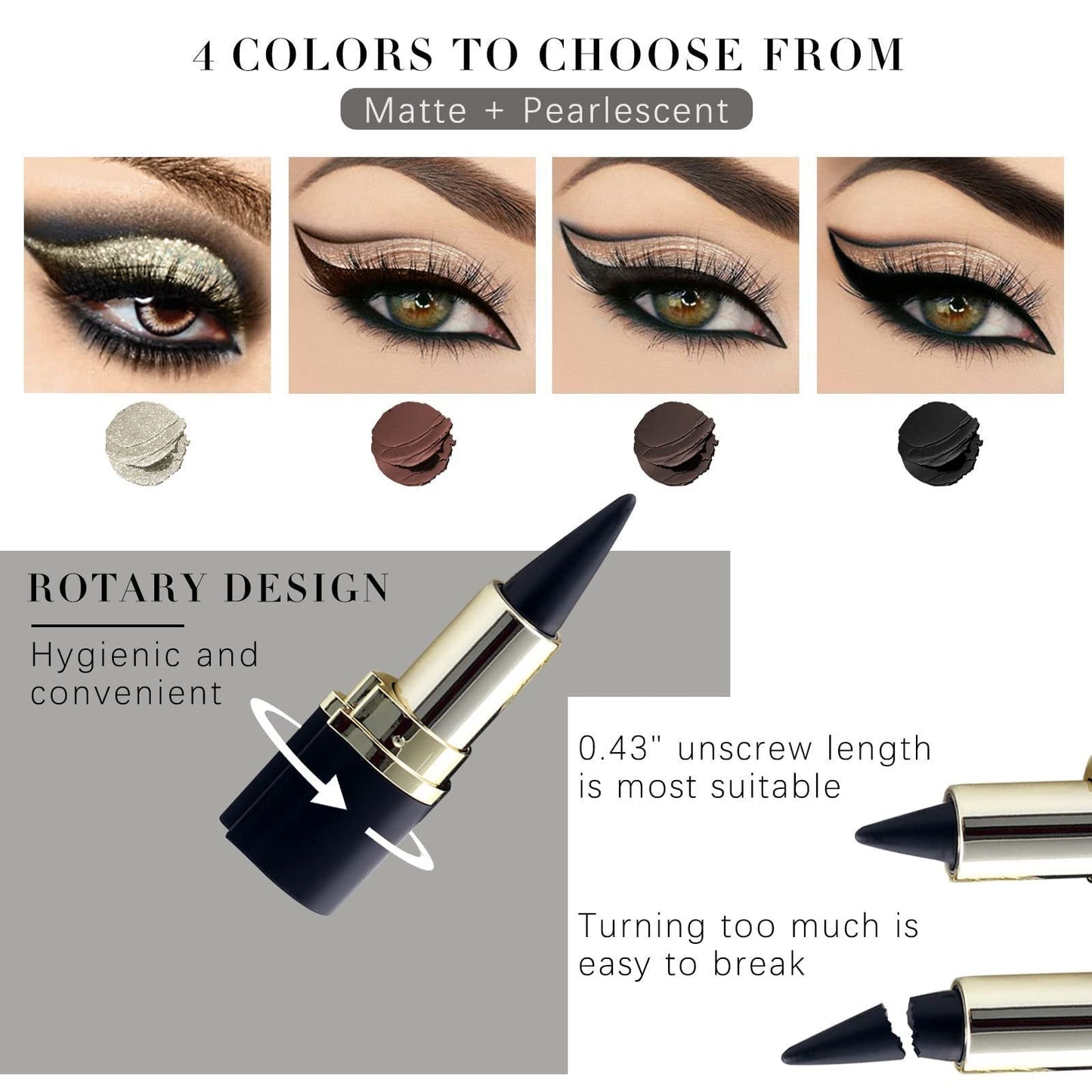 Eyeline™ – Fast-drying, waterproof, smudge-free eyeliner, ideal for gifting [1 + 1 Free]