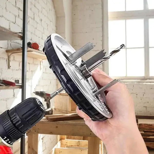 Adjustable Hole Cutter Drill Bit 45-130mm for Drywall & Softwood