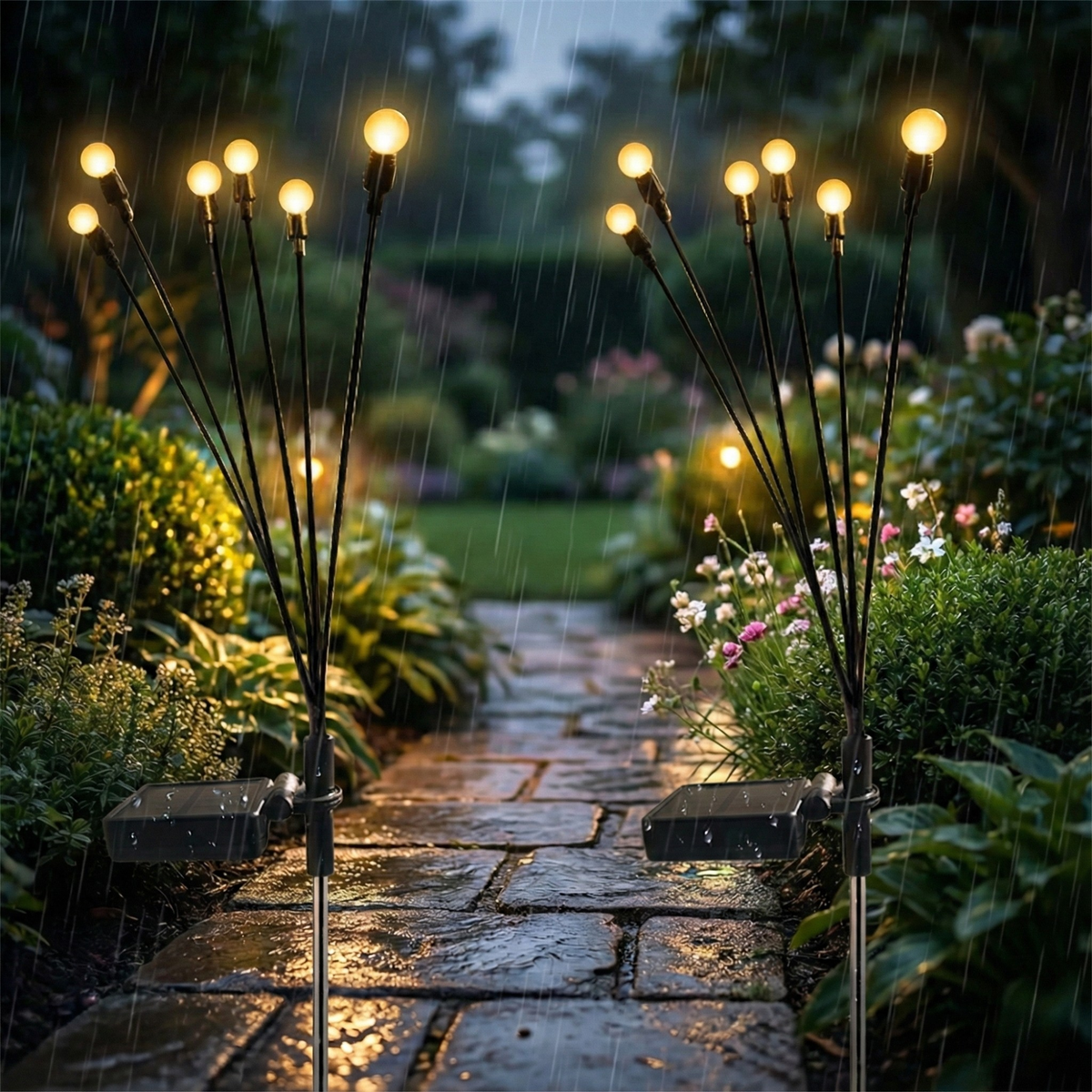 Solar Firefly Garden Lights – Wireless LED Pathway & Patio Lighting