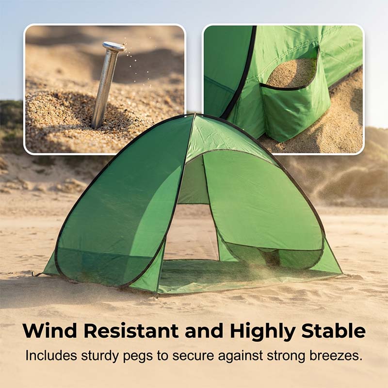 Pop-Up Beach Tent with UV Protection – Instant Shade Shelter