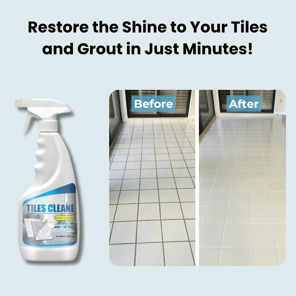 Tile & Grout Cleaner Spray for Streak-Free Deep Cleaning