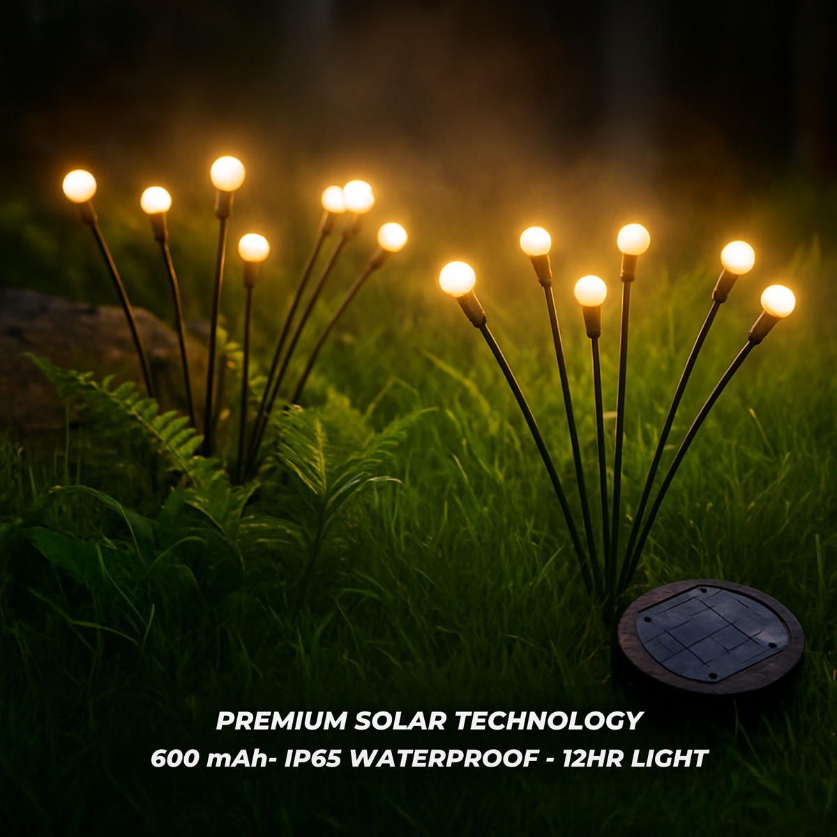 Solar Firefly Garden Lights – Wireless LED Pathway & Patio Lighting