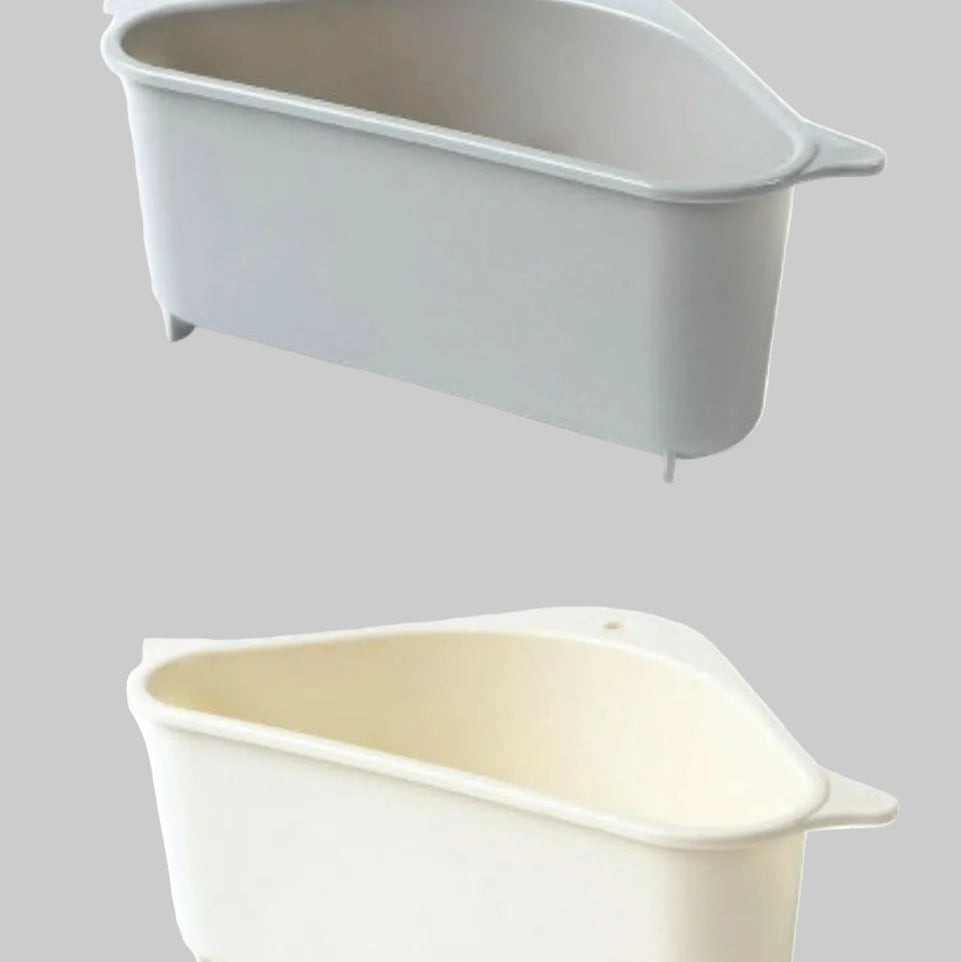 Triangular sink organizer for kitchen sink – space-saving