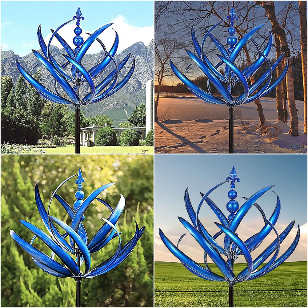 LotusSpinner™ – Weather Vane for the Garden, Decorative & Wind-Activated Garden Accent [50% Off]