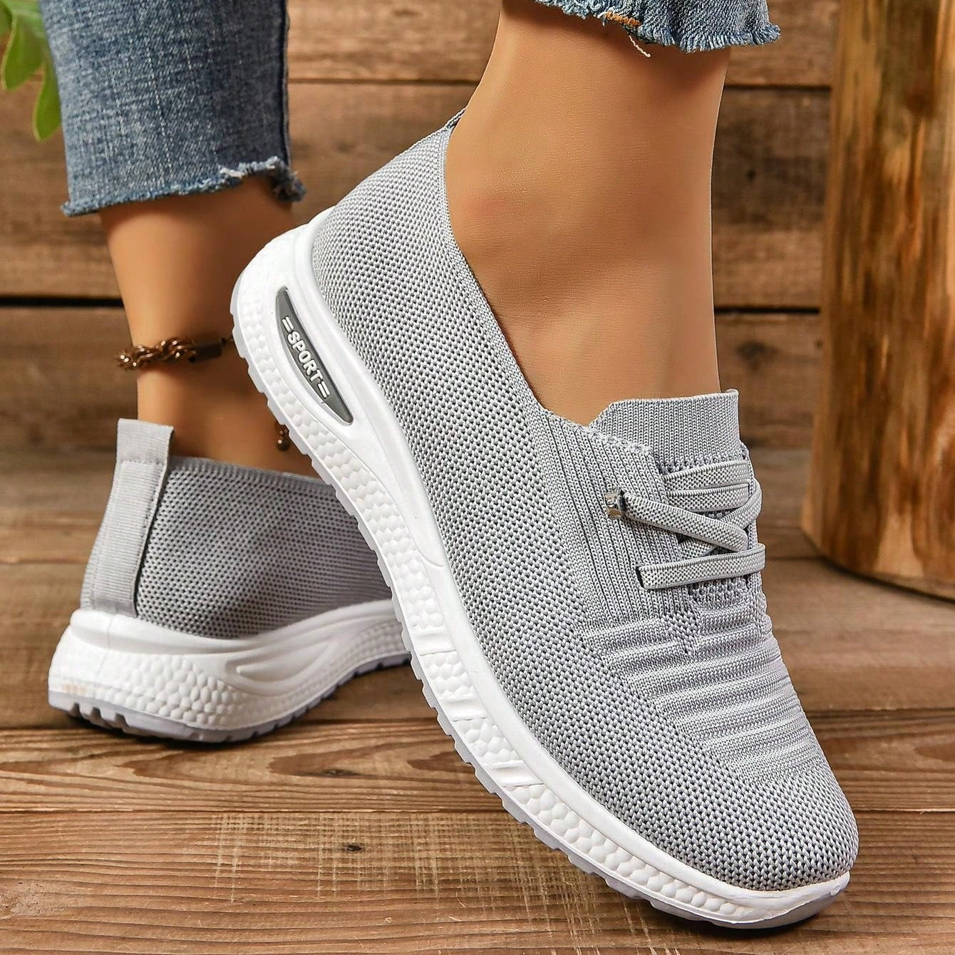 Women’s Lightweight Walking Sneakers with Cushioned Sole