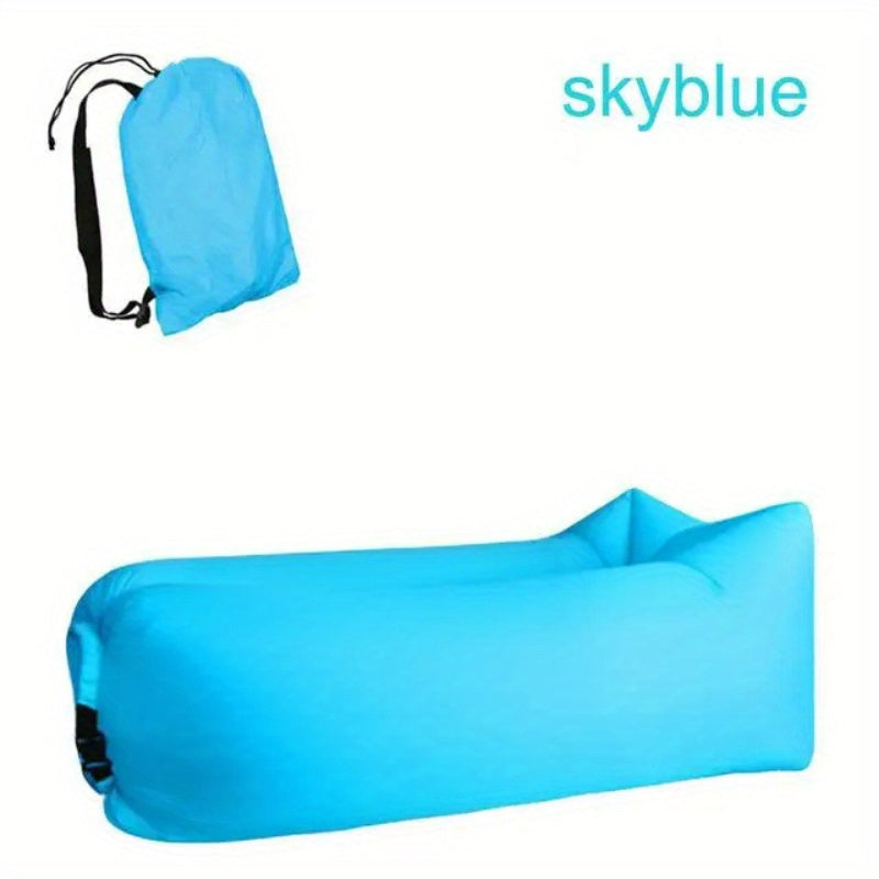 Inflatable Outdoor Lounger with Air-Catch System – No Pump Needed