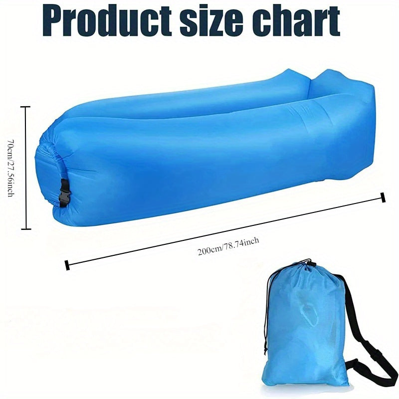 Inflatable Outdoor Lounger with Air-Catch System – No Pump Needed