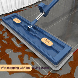 Self-Wringing Flat Mop with Squeeze Function for Easy Floor Cleaning