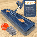 Self-Wringing Flat Mop with Squeeze Function for Easy Floor Cleaning