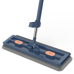 Self-Wringing Flat Mop with Squeeze Function for Easy Floor Cleaning