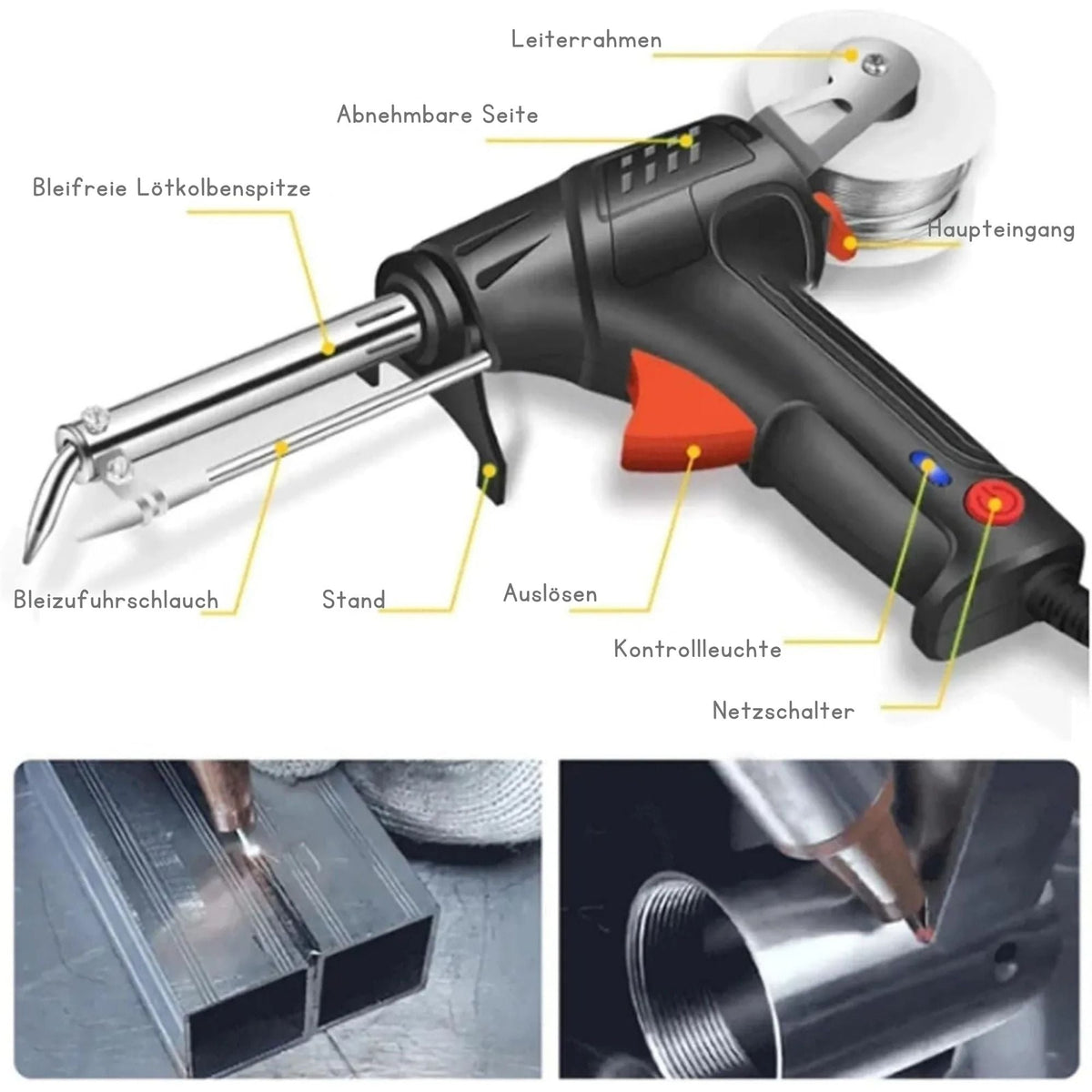 Portable Electric Welding Machine with Real-Time Monitoring for DIY & Metalwork