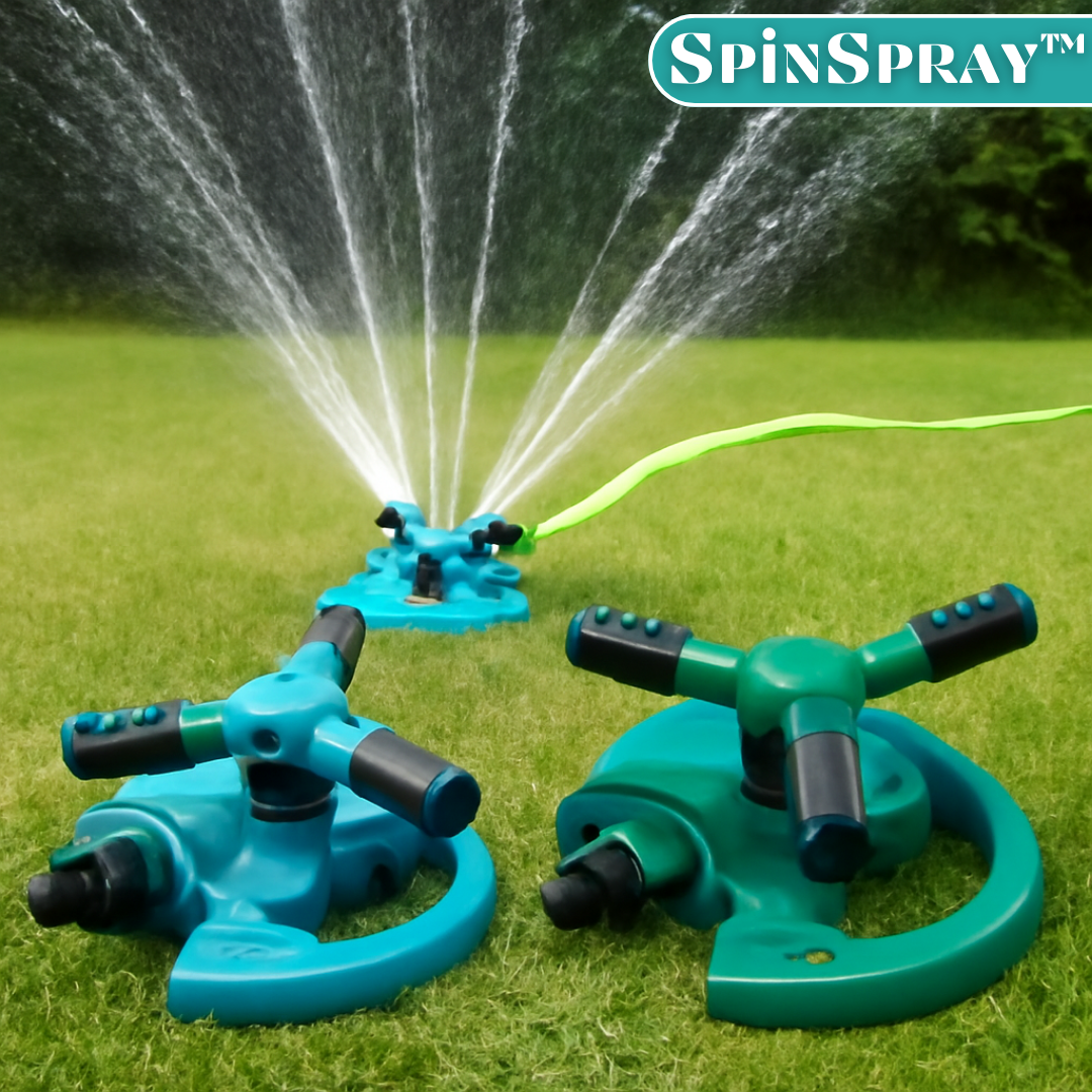 360° Rotating Garden Sprinkler with Adjustable Pressure Control