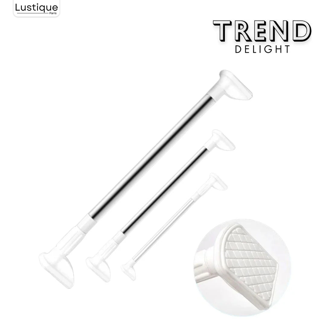 FlexRod™ – Universal Telescopic Tension Rod Without Drilling for Bathroom and Kitchen [50% Off]